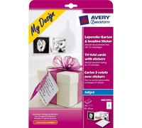 Avery 10X Biglietti D'Auguri Leporello Biglietti Di Compleanno Invito Compleanno