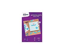 AVERY - 12 etichette adesive personalizzabili - Formato 289,1 x 199,6 mm - Compatibile con macchina da taglio - Stampa a getto d'inchiostro