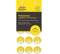 Avery 120x Adesivi di Ispezione Testato Conforme VDE 2018-2023 20mm