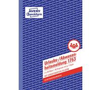 Avery 1753 modulistica - moduli commerciali (40 fogli, A5, bianco, giallo, 148 mm, 210 mm)