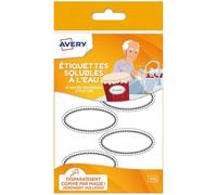 Avery SOLUB36 - Etichette solubili per barattoli, confezione da 36
