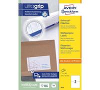 AVERY Zweckform 3655 Universal Labels (200 Adhesive Labels, 210 x 148 mm on A4,
