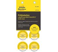 Avery 400x Adesivi di Ispezione Testato Dguv 2018-2023 30mm Jahresplaketten