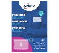 Avery 4820 Kit Portabadge Combi, Trasparente