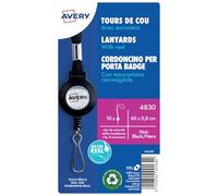 Avery 4830 Cordoncino con Meccanismo Riavvolgibile per Portabadge