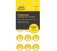 Avery 600x Adesivi di Ispezione Testato Conforme VDE 2018-2023 20mm