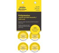Avery 80x Adesivi di Ispezione Testato Dguv 2018-2023 30mm Jahresplaketten Odea