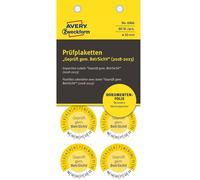 Avery 80x Collaudi Adesivi Testato Betrsichv 2018-2023 30mm Jahresplaketten Odea