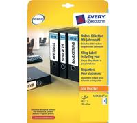 Avery 80x Ordner-Rücken A4 Ampio 2012 Larghe Rücken-schilder Adesivo