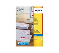 Avery A4 (210 x 297 mm), 2100 etichette (100 fogli x 21), colore: Bianco