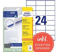 Avery-zweckform 3490 etichette 70 x 36 mm carta bianco 720 pz permanente
