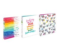 Avery + Amy Tangerine Designer Collection Ordner, runde Ringe, 2,5 cm, 175 Blatt Kapazit t, verschiedene Designs (26880), 6er-Pack