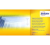 Avery AS020 Fili a Paletta per Pistola Sparafili, Lunghezza 20 mm, 5000 Pezzi
