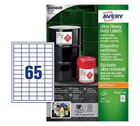 Avery B7651-50 Extra Strong Adhesive, Ultra Heavy Duty Industrial Waterproof GHS