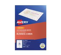 Avery Biglietti da visita Leathergrain 200GSM Bordo scheda microperforato Confez