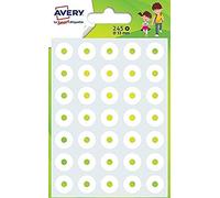 Avery - Bustina di 245 salvabuchi rafforzanti, ø 13 mm, rif: OEIL245, colore: Bianco, 245 Pezzi