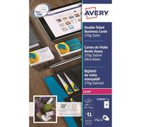 Avery C32026-25 Printable Double-Sided Satin Finish Business Cards, 10 Cards Per
