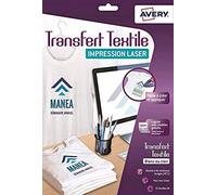 Avery c9403 - 15 documenti Trasferimenti maglietta/Textile A4 bianco/chiaro