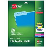 Avery Clear top Tab Filing Labels