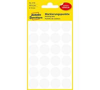 Avery Colour Coding Dots, White - self-adhesive labels (White, White, Circle, Paper, 1.8 cm, 24 pc(s), 96 pc(s))