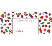 AVERY - Confezione da 60 etichette marmellate frutta rossa - 95 x 40 mm