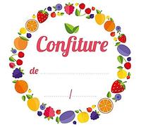 AVERY - Confezione da 64 etichette marmellate - Ø47,5 mm