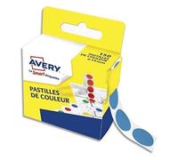 AVERY - Confezione dispenser di 150 pastiglie blu autoadesive, diametro 15 mm