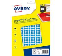 Avery - Custodia da 2940 pastiglie diametro 8 mm A5 blu