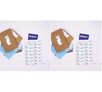 Avery Dennison J8163-10 - Etichetta per busta per stampante a getto d'inchiostro, 10 fogli, 140 etichette, colore: Bianco (Confezione da 2)