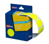 Avery Dispenser autoadesivo per etichette a punti gialli, confezione multiuso ri