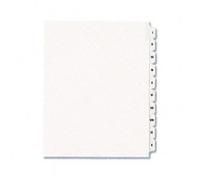 Avery® - Divisori per indice legale INDEX, LGL, Side Tab I-X, WE (confezione da 50)