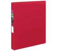 Avery Durable Binder, anelli inclinati da 2,5 cm, capacità 220 fogli, DuraHinge, Rosso (27201)