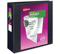 Avery Durable View - Raccoglitore a 3 anelli, anelli EZD da 10 cm, 1 raccoglitore nero (09800)