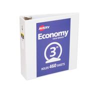 Avery Economy View 3-Ring-Ordner, 7,6 cm runde Ringe, 1 wei er Ordner (05800)