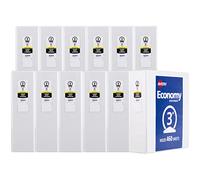 Avery Economy View Binder, with 1.5 inch Round Ring, Black, 5725) 12 unità 3 inch bianco