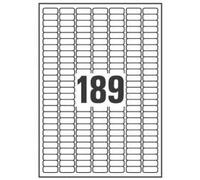 AVERY ETIC.POLIESTERE ARGENTO 24.5X10 L6008-20