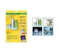 Avery - Etichetta in poliestere permanentemente autoadesivo, Glossy - Crystal Clear - 40 mm Round - 600 etichette (25 fogli x 2 NEW