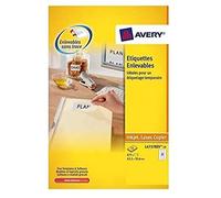 Avery Etichette adesive rimovibili 63,5 x 29,6 mm Bianco