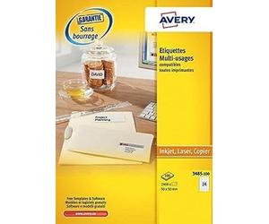 Avery Etichette autoadesive multiuso 100 fogli 50x50 bianco