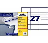 Avery Zweckform 3479 Universal Labels 100 Sheets 2,700 Labels 70 x 32 mm White