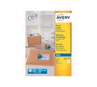 Avery Etichette autoadesive per spedizioni pacchi, stampanti a getto d'inchiostro, 8 etichette per foglio A4, 800 etichette, QuickDRY (J8165), bianco
