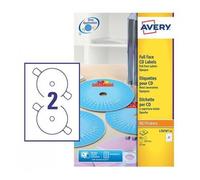 Avery Etichette CD/DVD L7676-25 ETICHETTE.CD/DVD DIAM.117 NO TOUCH