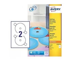 Avery Etichette CD/DVD L7676-25 ETICHETTE.CD/DVD DIAM.117 NO TOUCH