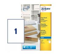 Avery Etichette Indirizzi / Pacchi J8567-25 ETICH.TRASPAERENTI 210X297 SINGOLO