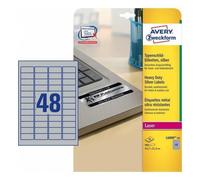 Avery Etichette L6009-20 ETIC. POLIESTIERE ARGENTO 45 7X21 2