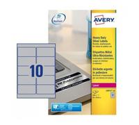 Avery Etichette L6012-20 ETICHETTE IN POLIESTERE ARGENTO 20F