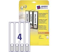 Avery Etichette Per Dorso Raccoglitori Blu A4 Verticali Su Carta 80x L4707-20