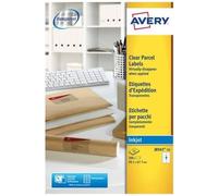 Poliestere adesivo J8565 trasparente 25fg A4 99,1x67,7mm (14et/fg) inkjet Avery