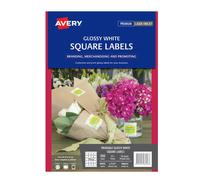 Avery Events And Branding Adesivo permanente per etichette quadrate lucide 10 pe