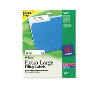 Avery® extra large Filing Labels Label, XL FF 1/3 Cut, Wht (Pack OF4)